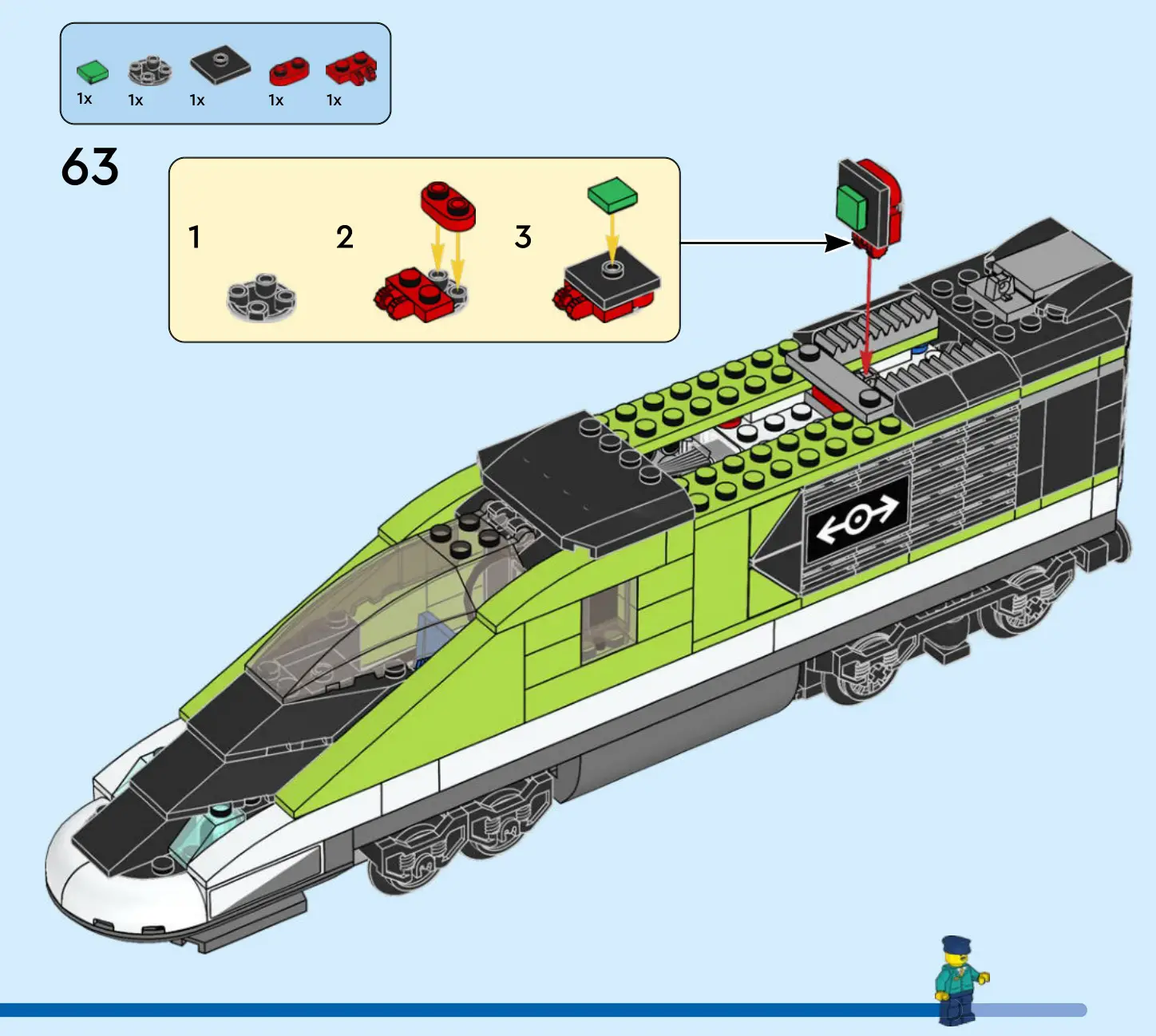 LEGO 60337 City Express Passenger Train - Figure 63