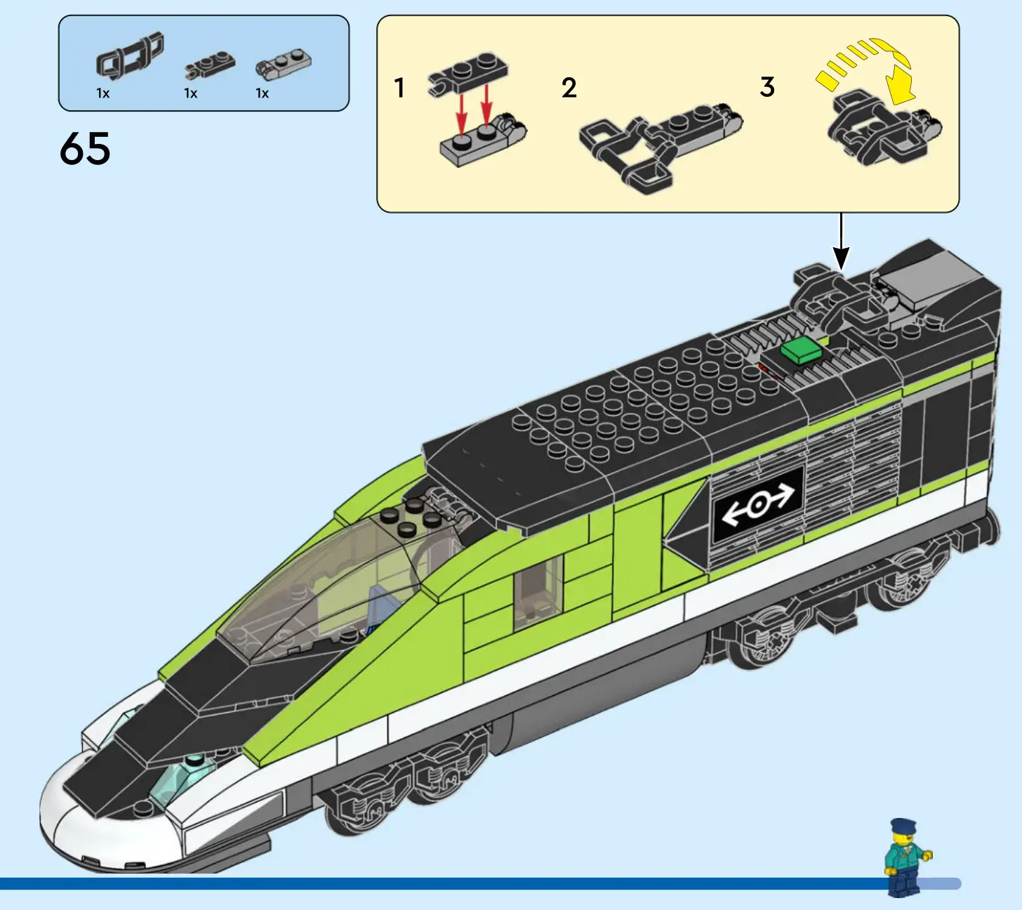 LEGO 60337 City Express Passenger Train - Figure 65