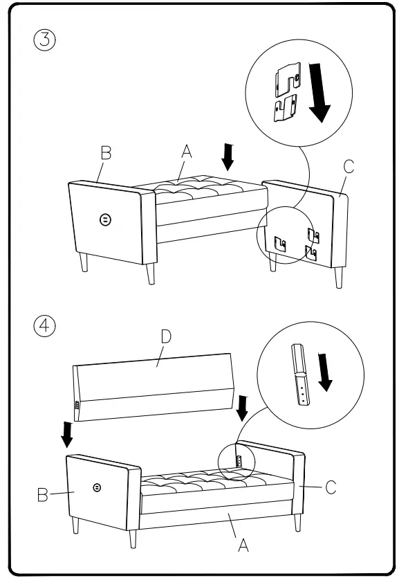 ASHLEY 5460535 Room Darlow Loveseat - Fig 2
