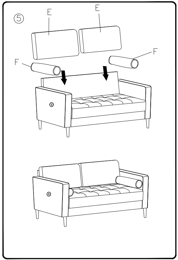 ASHLEY 5460535 Room Darlow Loveseat - Fig 3