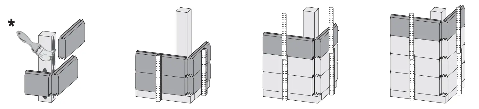 Glue! Look for the same height