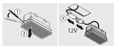 falmec FISAB22B3SS1 22 Inch Stainless Steel Convertible Under Cabinet - 15