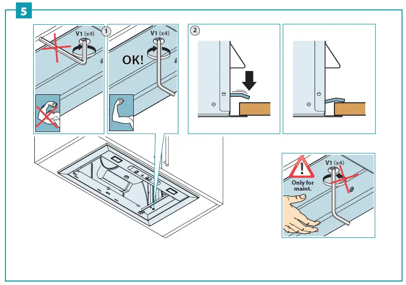 falmec FISAB22B3SS1 22 Inch Stainless Steel Convertible Under Cabinet - 8