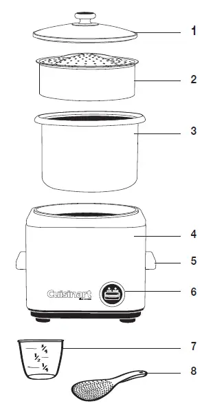 Cuisinart CRC-400 Rice Cooker-Steamer-fig-1