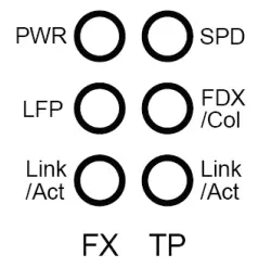 tp-link MC100CM Multi-Mode Media Converter - LED Indicators