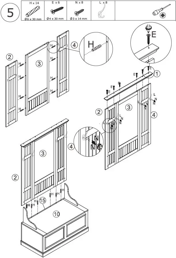 FUFU-GAGA-LJY-KF020339-01-Modern-4 Hooks-Hall-Tree-with-Mirror-and-Large-Storage-10
