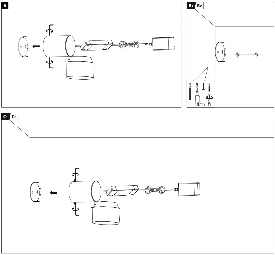 Paulmann 797.81 LED Table Luminaire Instruction Manual - Fig A