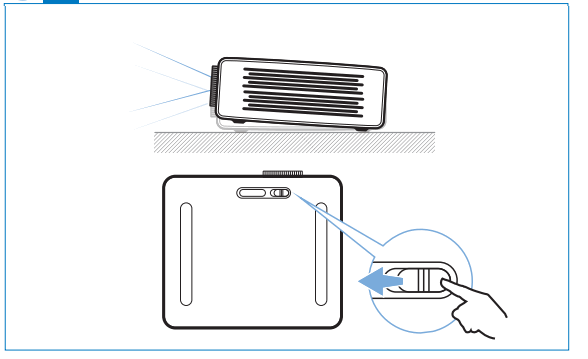 PHILIPS NPX644 NeoPix Ultra 2TV+ Home Projector - Adjustment knob