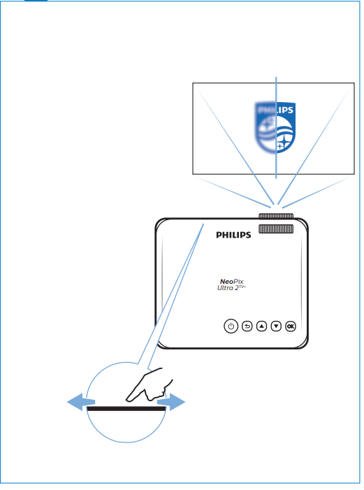 PHILIPS NPX644 NeoPix Ultra 2TV+ Home Projector - On