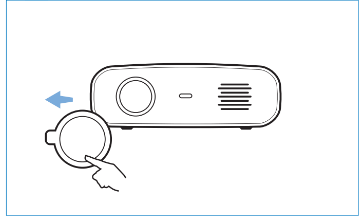 PHILIPS NPX644 NeoPix Ultra 2TV+ Home Projector - lens cover