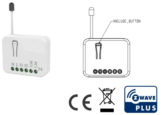 Z-Wave PAN 34 In Wall Roller Shutter Controller
