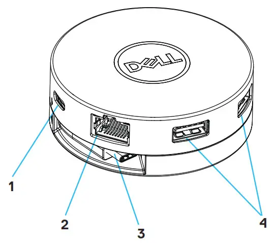 Dell USB-C Mobile Adapter DA310--Features