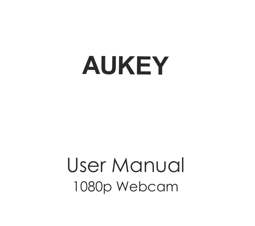 AUKEY PC-LM1E 1080p Full HD Webcam Live Streaming Camera User Manual
