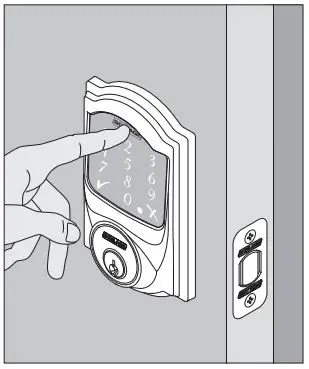SCHLAGE FBE479AACENLAT625 Sense Century Touchscreen Smart Deadbolt Installation Guide - Set up the Lock