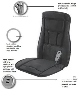 CONAIR BM1RL Heated Massage Seat Cushion - MASSAGING SEAT CUSHION