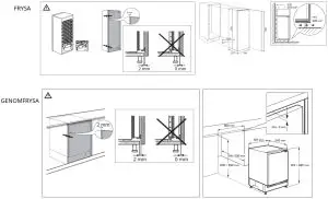IKEA FRYSA GENOMFRYSA Under Counter - FRYSA