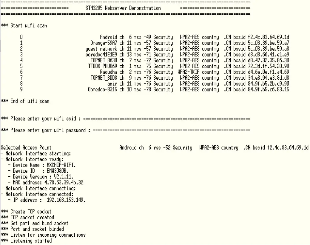 Serial terminal view
