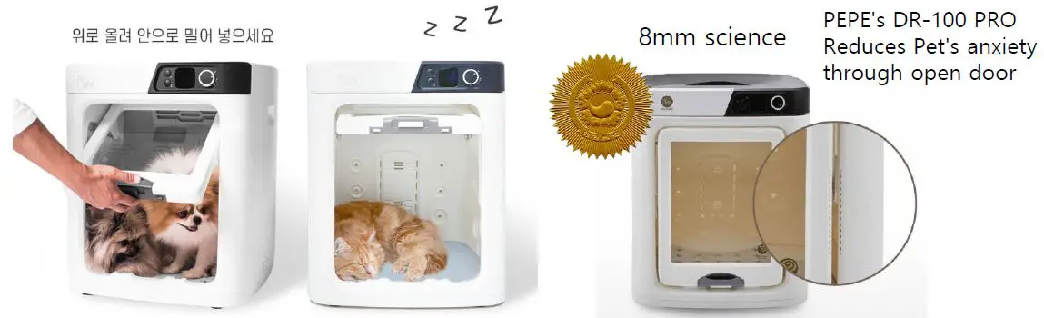 PEPE's patented sliding door