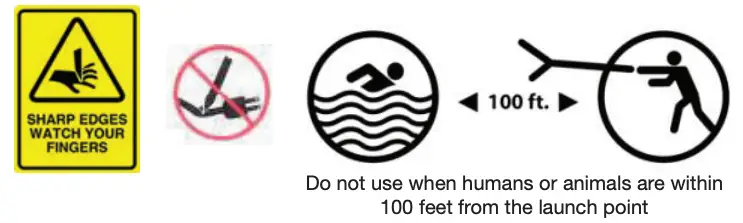 Do not use within 10ft