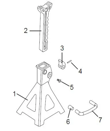 PITTSBURGH 91760 3 Ton Aluminum Racing Jack Stand fig3