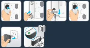 Connect the power adapter