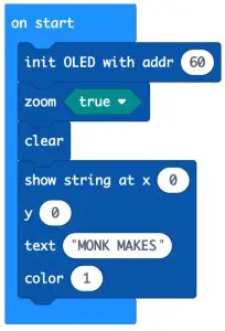 MONK MAKES Monkmakes Connector for Microbit -block program