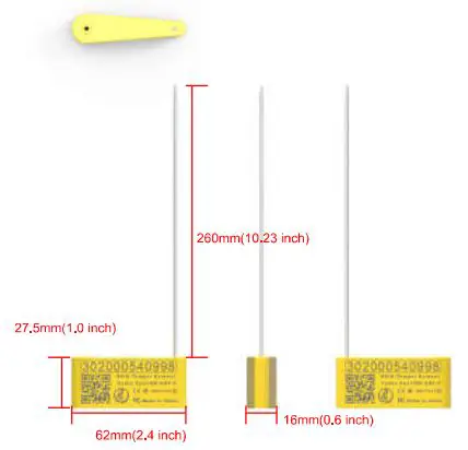 Shenzhen Wins Electronic Technology HM-UHF-C RFID Tamper Evident Cable Seal fig3
