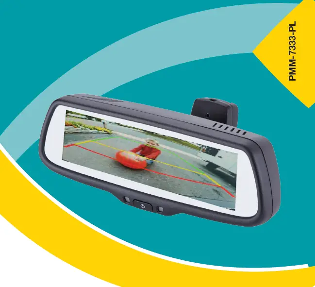 Echomaster Pro 7.3” Factory Mount Mirror Monitor With 3 Video Inputs User Manual