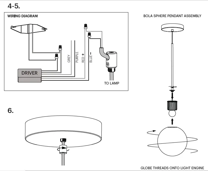 Pablo 94124 120-240V Canopy Type A Bola Sphere-9