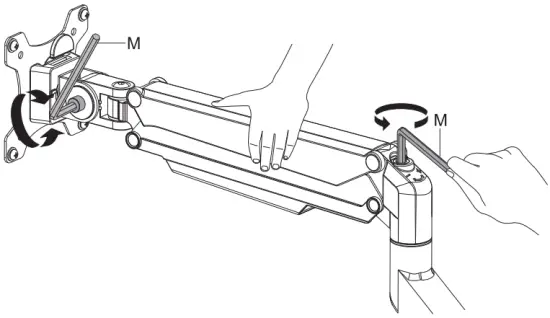 LOCK CLAMP ARM IN PLACE