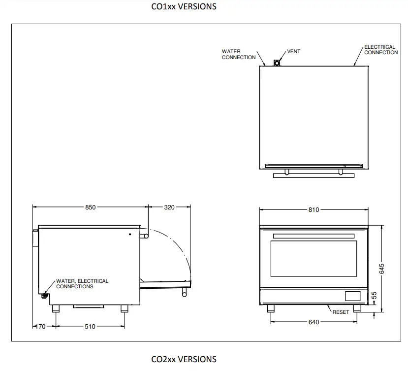 Lincat CO133M Electric Convection Oven - fig 1