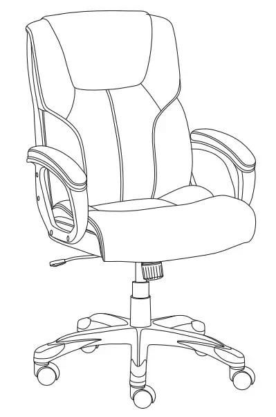 amazon basics GF 80293H Executive Home Office Desk Chair-