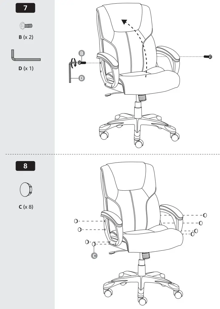 amazon basics GF 80293H Executive Home Office Desk Chair-fig5