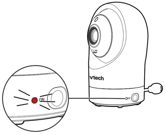 vtech RM7764HD 7 Inch Smart Wi Fi 1080p Pan and Tilt Monitor - LED indicator