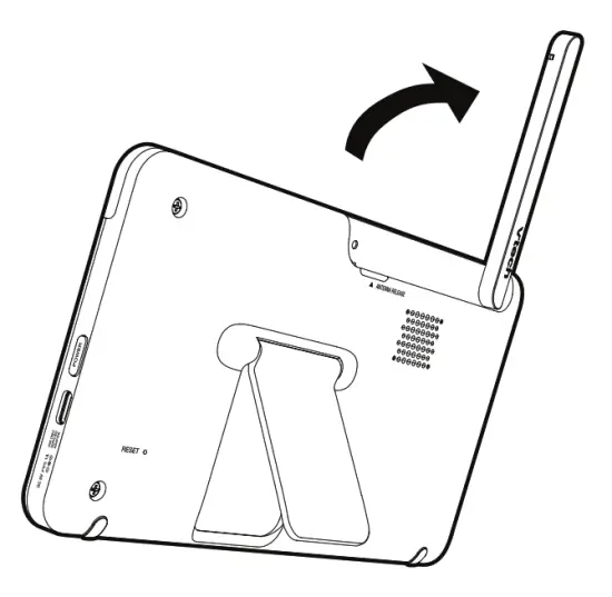 vtech RM7764HD 7 Inch Smart Wi Fi 1080p Pan and Tilt Monitor - antenna
