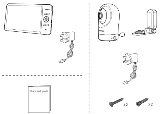 vtech RM7764HD 7 Inch Smart Wi Fi 1080p Pan and Tilt Monitor - package