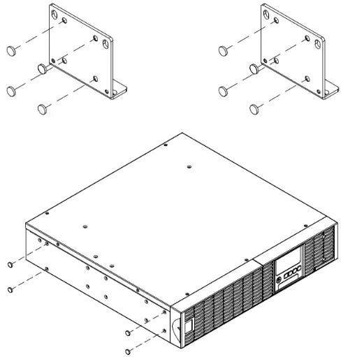 CyberPower Smart App online UPS - Adhere the rubber feet on the bottom side