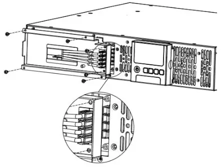CyberPower Smart App online UPS - Fasten back the connectors