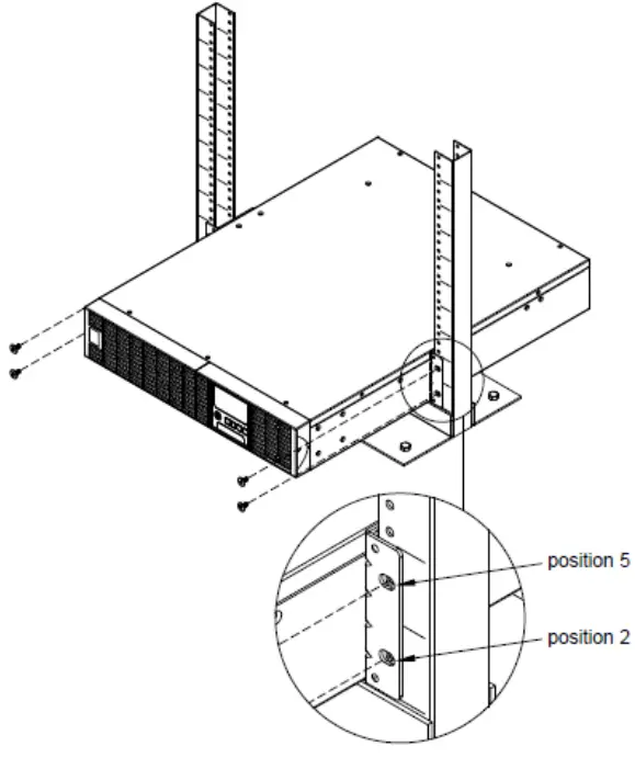 CyberPower Smart App online UPS - Secure the UPS to the rack