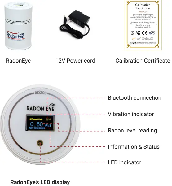 Ecosense RD200 RadonEye Home Radon Detector-fig2
