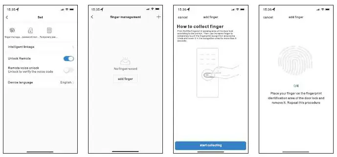 SUNSKY F11S Smart Fingerprint Password Lock Office Apartment Graffitu Bluetooth APP Lock 16