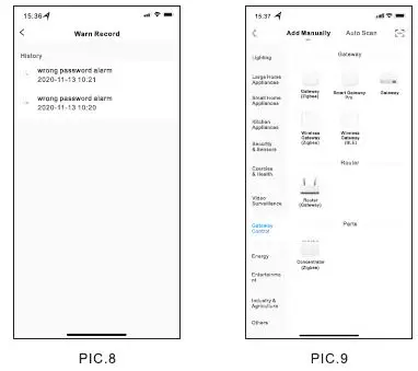 SUNSKY F11S Smart Fingerprint Password Lock Office Apartment Graffitu Bluetooth APP Lock 18