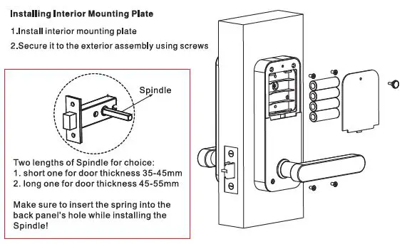 SUNSKY F11S Smart Fingerprint Password Lock Office Apartment Graffitu Bluetooth APP Lock 5