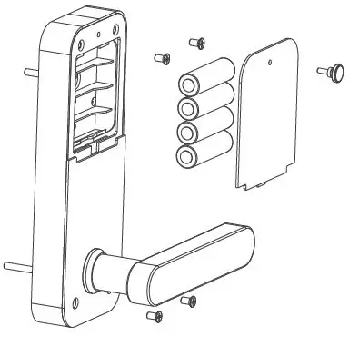 SUNSKY F11S Smart Fingerprint Password Lock Office Apartment Graffitu Bluetooth APP Lock 7