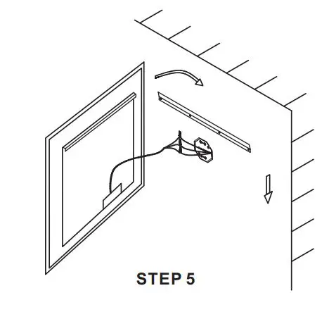 Aoorify LED Bathroom Mirror Wall Mounted 28 x 36 Inch Dimmable Anti Fog Vanity Mirror - STEP 5