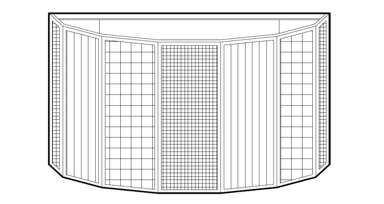 John Lewis Rhea Textured Glass Wall