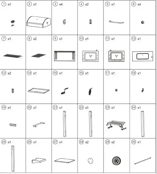Burns Barkles 014053 Charcoal Grill -FIG 2