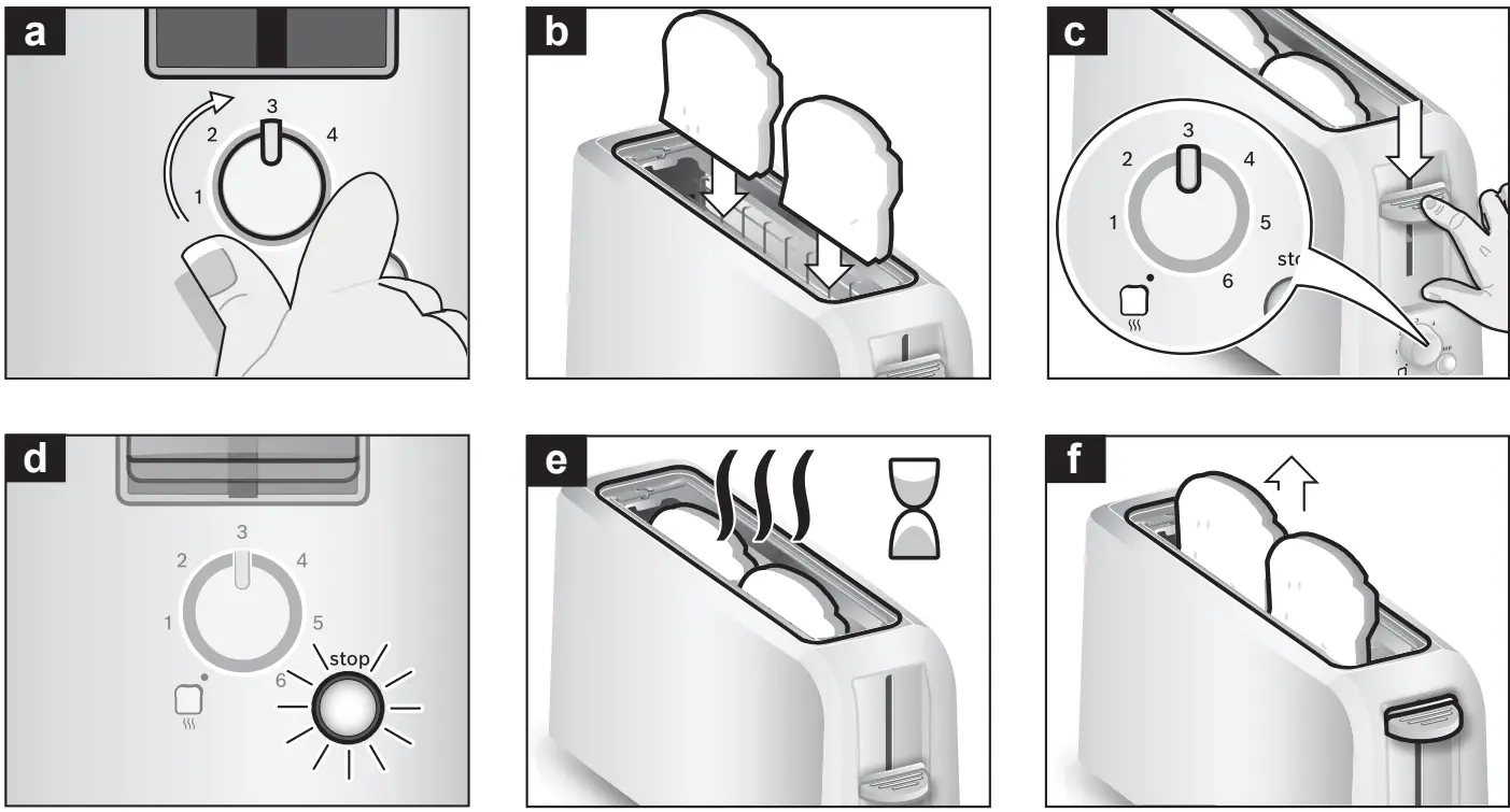BOSCH TAT3A014 Compact Toaster - fig 1