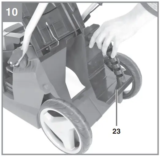 Using the mulching adapter