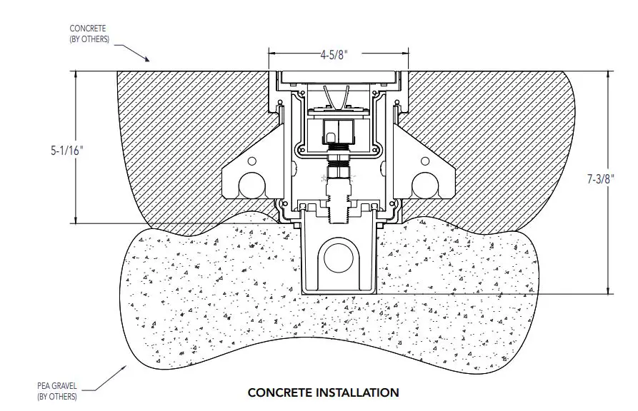 VISTA 1141 Architectural Series Inground and Well Lights - CONCRETE INSTALLATION